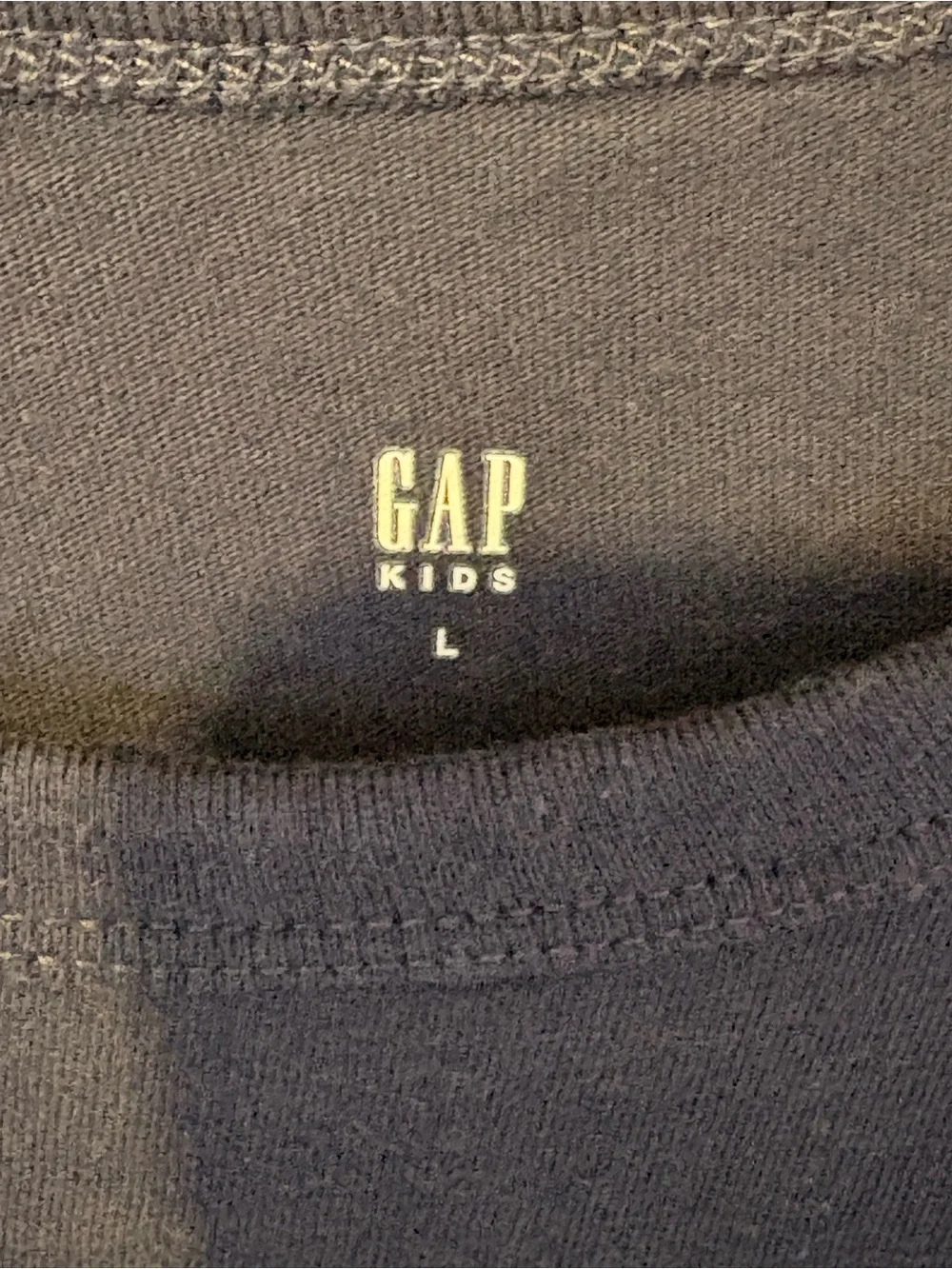 Gap Kids Navy Long-Sleeve Plane Blueprint Graphic Tee size L